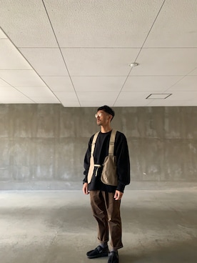 「Reebok（リーボック）のアイテム（スリッポン）」を使った、uさん（メンズ・168cm）の秋コーディネート