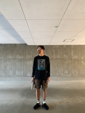 「Reebok（リーボック）のアイテム（スリッポン）」を使った、uさん（メンズ・168cm）の秋コーディネート