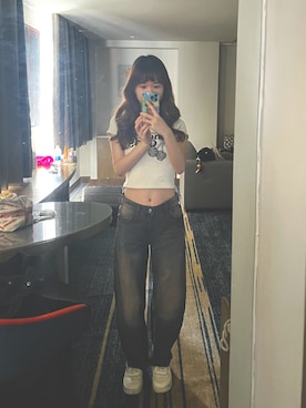 「Bershka（ベルシュカ）のアイテム」を使った、Althea Aoさん（レディース・160cm）の秋コーディネート