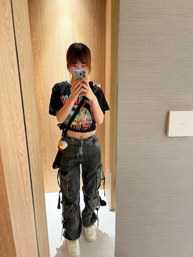 「Bershka（ベルシュカ）のアイテム」を使った、Althea Aoさん（レディース・160cm）の夏コーディネート