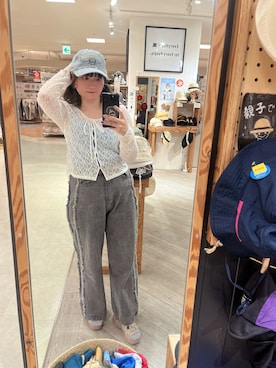 「14+（イチヨンプラス）のアイテム（帽子）」を使った、みんさん（レディース・155cm）の春コーディネート