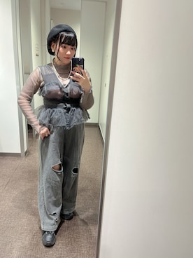 「MOUSSY（マウジー）のアイテム（トップス）」を使った、みんさん（レディース・155cm）の春コーディネート