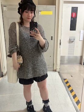 「14+（イチヨンプラス）のアイテム（帽子）」を使った、みんさん（レディース・155cm）の夏コーディネート