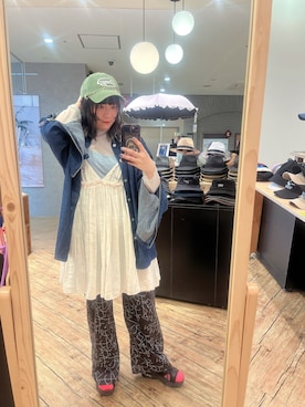 「14+（イチヨンプラス）のアイテム」を使った、みんさん（レディース・155cm）の春コーディネート