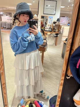 「靴下屋（クツシタヤ）のアイテム」を使った、みんさん（レディース・155cm）の春コーディネート