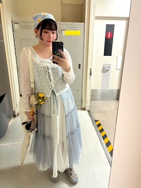 「14+（イチヨンプラス）のアイテム」を使った、みんさん（レディース・155cm）の夏コーディネート