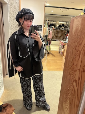 「14+（イチヨンプラス）のアイテム（帽子）」を使った、みんさん（レディース・155cm）の夏コーディネート
