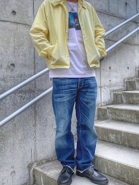「トイストーリー」｜「アイテム（ジャケット/アウター）」を使った、バッキーさん（メンズ・171cm）の春コーディネート