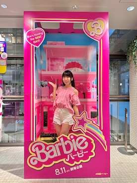 「DRWCYS（ドロシーズ）のアイテム」を使った、小鳥りここさん（レディース・159cm）の夏コーディネート