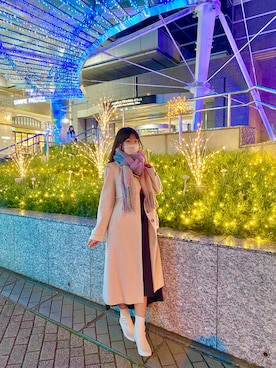 「WILLSELECTION（ウィルセレクション）のアイテム（ジャケット/アウター）」を使った、小鳥りここさん（レディース・159cm）の冬コーディネート