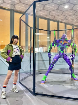 「PAMEO POSE（パメオポーズ）のアイテム（ジャケット/アウター）」を使った、小鳥りここさん（レディース・159cm）の春コーディネート