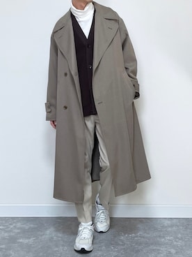 「UNIQLO（ユニクロ）のタートルネックT（長袖）（Tシャツ/カットソー）」を使った、たき さん（メンズ・170cm）の秋コーディネート