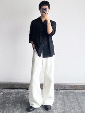 「LIDNM（リドム）のアイテム（その他パンツ）」を使った、たき さん（メンズ・170cm）の夏コーディネート