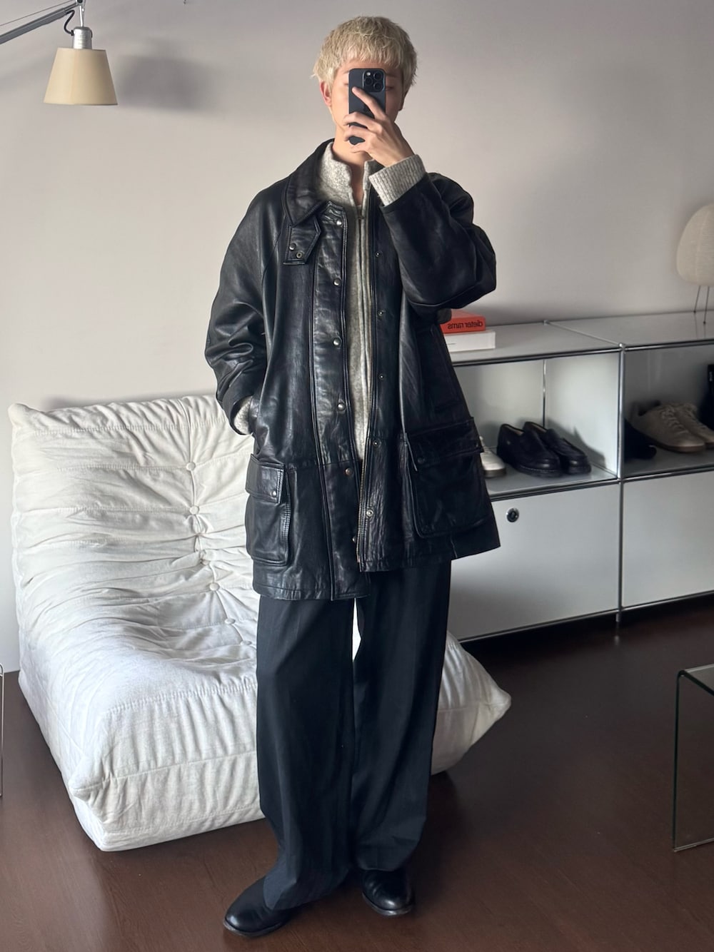 LIDNM（リドム）の「Wool Chalk Stripe Slacks（スラックス）」 - WEAR