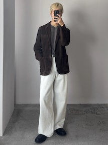 LIDNM（リドム）の「Goat Suede Tailored Jacket（テーラード