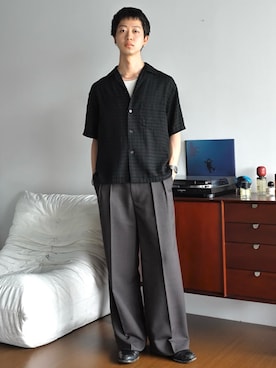 「アイテム（イヤリング、シルバー系）」を使った、たき さん（メンズ・170cm）の夏コーディネート