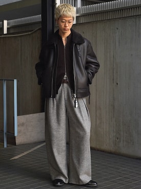 「アイテム（イヤリング）」を使った、たき さん（メンズ・170cm）の秋コーディネート