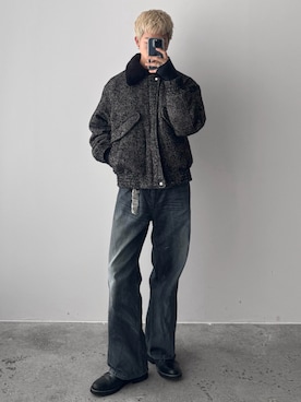 「アイテム（イヤリング）」を使った、たき さん（メンズ・170cm・20代）の秋コーディネート