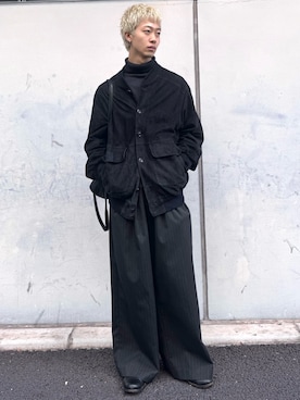 「アイテム（イヤリング）」を使った、たき さん（メンズ・170cm）の秋コーディネート