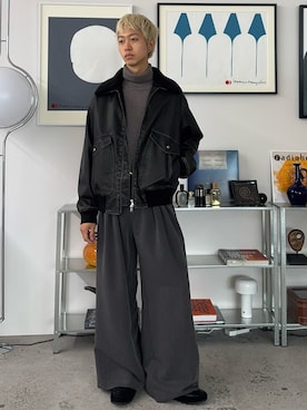 「アイテム（イヤリング）」を使った、たき さん（メンズ・170cm）の秋コーディネート