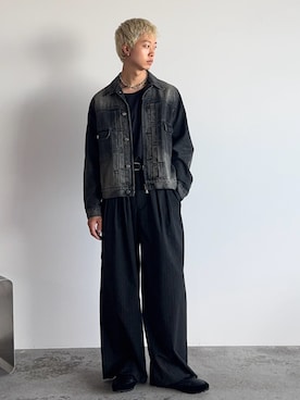 「アイテム（イヤリング）」を使った、たき さん（メンズ・170cm）の秋コーディネート