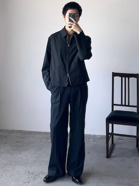 「LIDNM（リドム）のアイテム（ジャケット/アウター、グレー系）」を使った、たき さん（メンズ・170cm）の春コーディネート