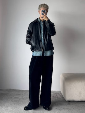 「LIDNM（リドム）のアイテム」を使った、たき さん（メンズ・170cm）の秋コーディネート