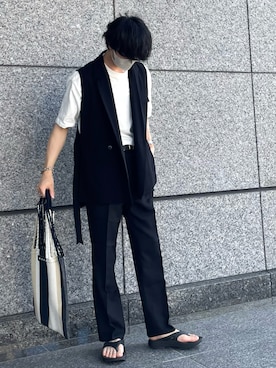 「ジーユー」｜たき さん（メンズ・170cm）の夏コーディネート