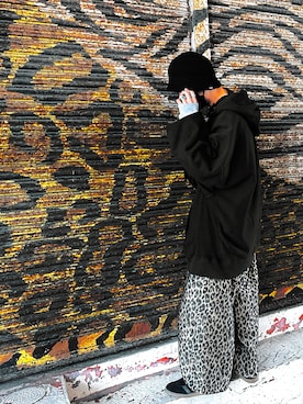 「LOS ANGELES APPAREL（ロサンゼルスアパレル）のアイテム（パーカー）」を使った、fumiさん（メンズ・167cm）の冬コーディネート