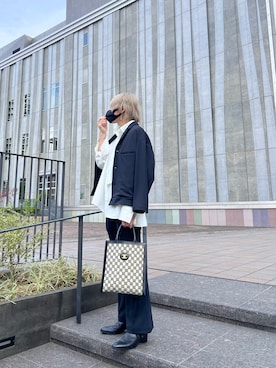「STUDIOUS（ステュディオス）のアイテム（ブルゾン）」を使った、MASAYA    さん（メンズ・177cm）の春コーディネート