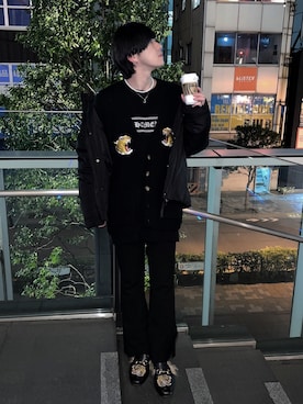 「A‘gem 9（エージェムナイン）のアイテム」を使った、MASAYA    さん（メンズ・177cm）の冬コーディネート