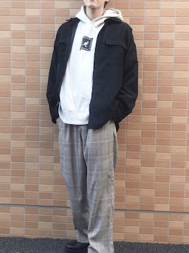 「kutir」｜「アイテム（ブルゾン）」を使った、MASAYA    さん（メンズ・177cm）の秋コーディネート