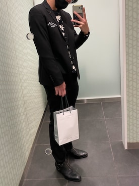 「Dior（ディオール）のアイテム（ジャケット/アウター）」を使った、MASAYA    さん（メンズ・177cm）の冬コーディネート