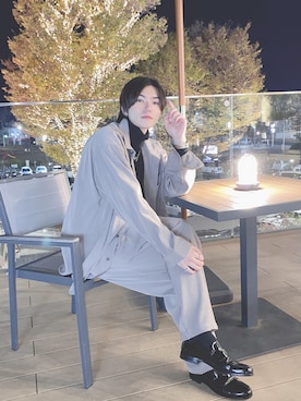 「冬」｜「アイテム（セットアップ）」を使った、MASAYA    さん（メンズ・177cm）の冬コーディネート