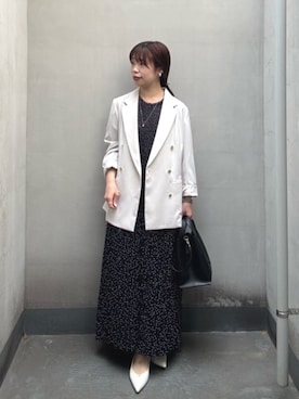 「ビジネススタイル」｜「アイテム（ワンピース/ドレス）」を使った、undixcors_officialさん（レディース・157cm）の春コーディネート