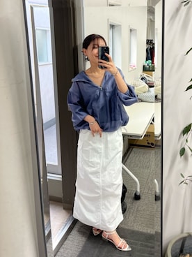 「大人カジュアルコーデ」｜「アイテム（パーカー）」を使った、undixcors_officialさん（レディース・162cm）の春コーディネート