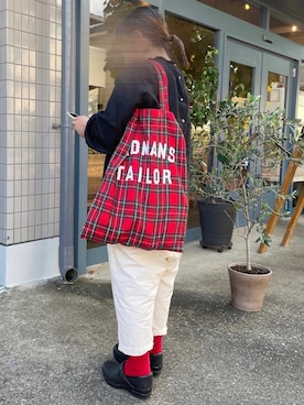 「アイテム（スリッポン）」を使った、ひさるんさん（レディース・147cm）の冬コーディネート