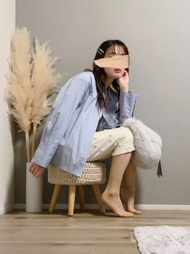 「アイテム（タンクトップ）」を使った、ぱぴさん（レディース・152cm）の冬コーディネート