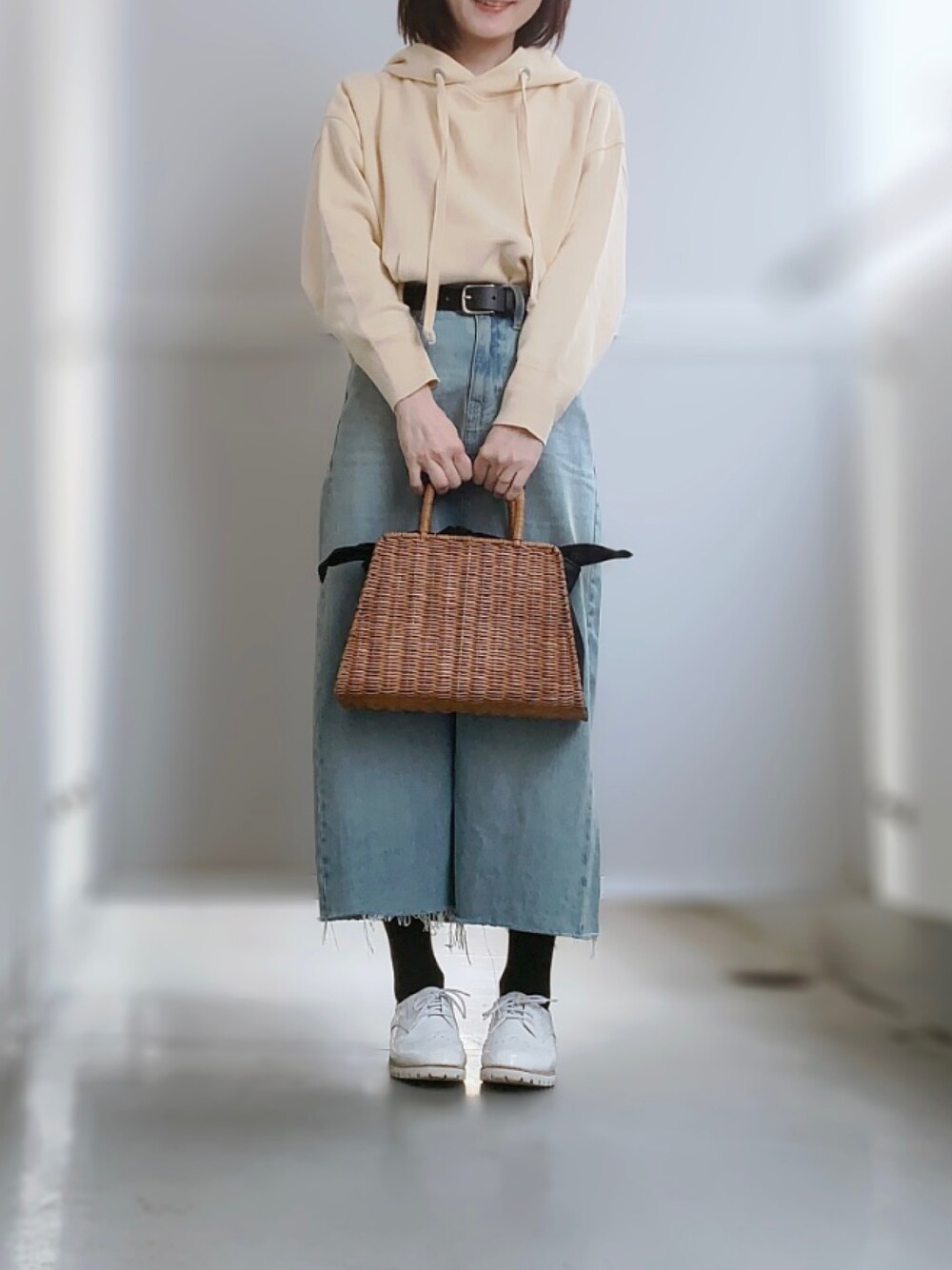 ぱぴ｜UNIQLOのデニムスカートを使ったコーディネート - WEAR 