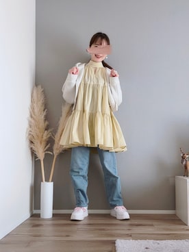 「SWAROVSKI（スワロフスキー）のアイテム」を使った、ぱぴさん（レディース・152cm）の春コーディネート