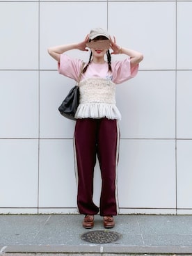 「アイテム（ローファー）」を使った、ぱぴさん（レディース・152cm）の秋コーディネート