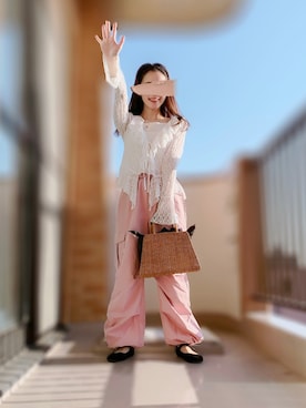 「アイテム（ヘアアクセサリー）」を使った、ぱぴさん（レディース・152cm）の秋コーディネート