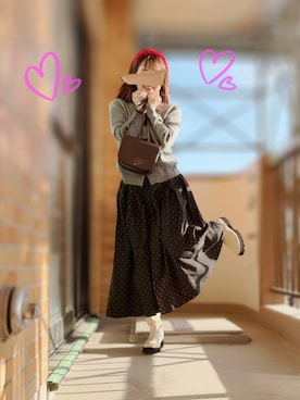 「A.P.C.（アーペーセー）のアイテム（バッグ）」を使った、ぱぴさん（レディース・152cm）の春コーディネート