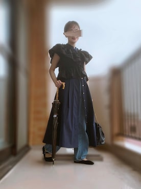 「アイテム（バレエシューズ）」を使った、ぱぴさん（レディース・152cm）の夏コーディネート