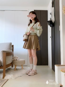 「秋先取りコーデ」｜「アイテム（ソックス/靴下）」を使った、ぱぴさん（レディース・152cm）の秋コーディネート