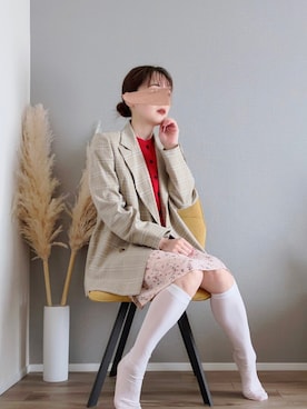 「COCO DEAL（ココディール）のアイテム」を使った、ぱぴさん（レディース・152cm）の春コーディネート