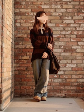 「アイテム（リング）」を使った、ぱぴさん（レディース・152cm）の冬コーディネート