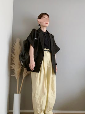「アイテム（ジャケット/アウター）」を使った、ぱぴさん（レディース・152cm）の夏コーディネート