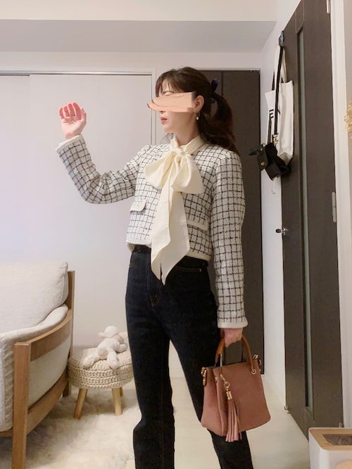 レディース トリム ツイードジャケット 楽天市場】ツイードジャケット レディース 春 ジャケット