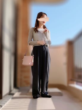 「アイテム（バレエシューズ）」を使った、ぱぴさん（レディース・152cm）の秋コーディネート